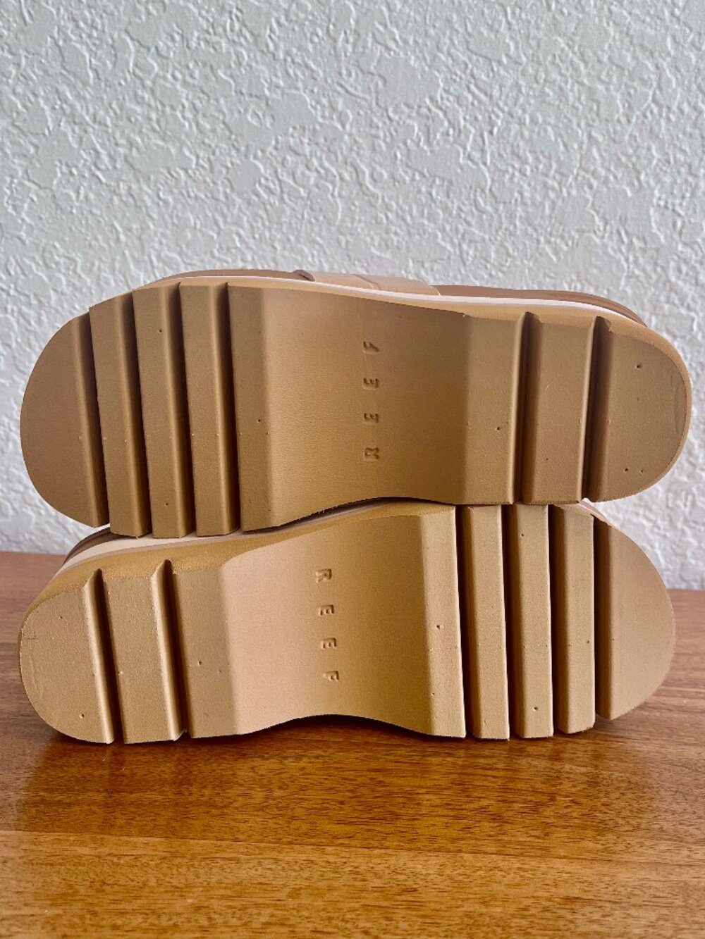 NEW! Reef Vista Higher Savanah Platform Thong Comfort Sandal In Seashell/Nude 5 - Picture 12 of 14